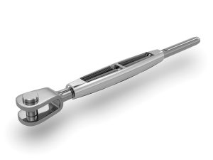 Fork-Wireterminal open chromed bronzebody CS-Dy (172-)