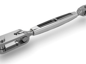 Toggle-Fork open chromed bronzebody (181-)