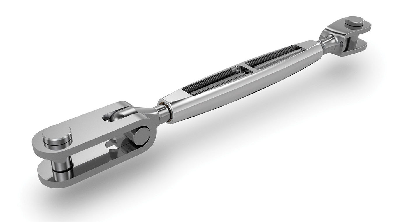 Toggle-Fork open chromed bronzebody (181-)